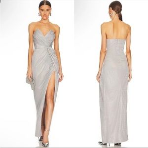 Katie May X Revolve Finn Gown In Silver